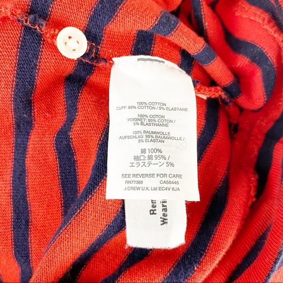 J.Crew Women’s Cuffed Boat Neck Top Striped Shirt - Picture 7 of 7